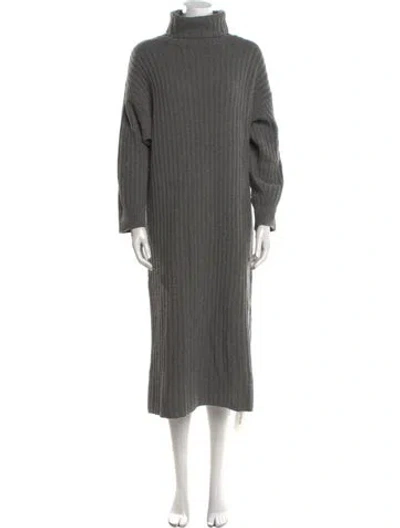 Pre-owned Mara Hoffman Wool Midi Length Dress In Gray