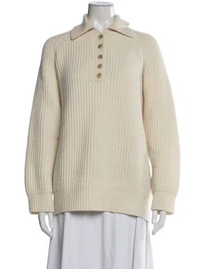 Pre-owned Mara Hoffman Wool Sweater In Neutral