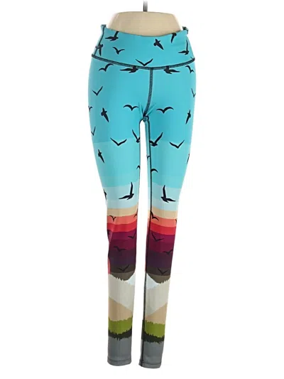 Pre-owned Mara Hoffman Yoga Pants In Blue