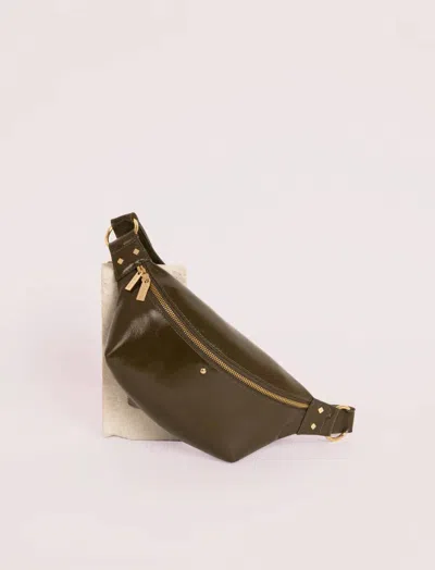 Maradji Nicolette Belt Bag In Patent Khaki In Multi