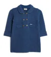Marae Wool Double-breasted Coat (2-14 Years) In Blue