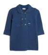 Marae Wool Double-breasted Coat (2-14 Years) In Blue