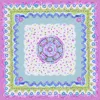 MARAETHRA WOMEN'S FLOWER BOMB COTTON SQUARE SCARF