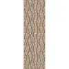 MARAETHRA WOMEN'S IKAT TREE SILK COTTON LONG SCARF BROWN MIX