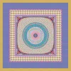Maraethra Women's New Mandala Blue Cotton Square Scarf In Blue
