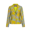 MARALIANA WOMEN'S ALARA BROCADE SHORT JACKET WITH GOLD BUTTONS