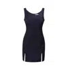 Maraliana Women's Blue Mira Sweetheart Wool Mini Dress- Navy In Blue