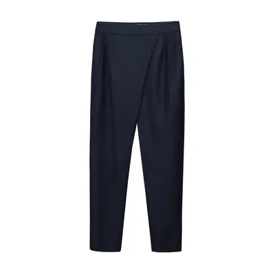 Maraliana Women's Blue Nila Envelope Wool Navy Pants