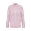 Maraliana Women's Pink / Purple Ava Oversized Cotton Shirt Pink In Blue/pink/purple