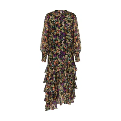 Maraliana Women's Flora Long Chiffon Dress In Green