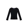 Maraliana Women's Isabella Knitted Peplum Top- Black In Black