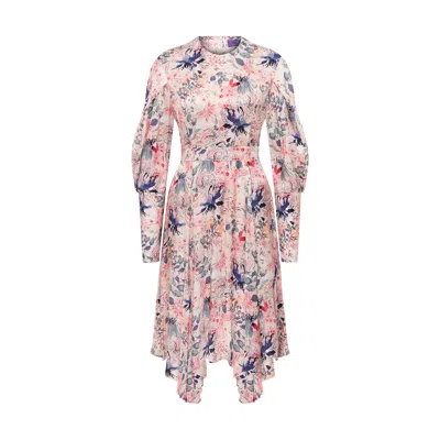 Maraliana Women's Lidia Floral Viscose Midi Dress In Pink