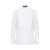 Maraliana Women's Mara Stand Collar Shirt-white In White