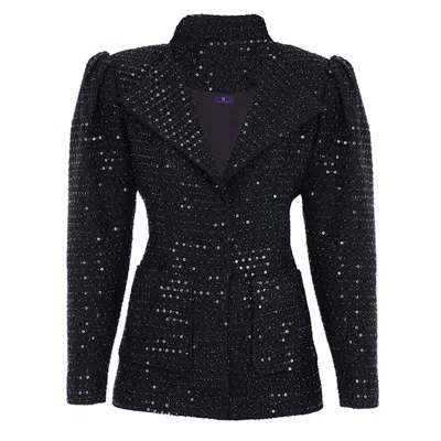 Maraliana Women's Naz Boucle'-tweed Jacket Black