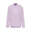 Maraliana Women's Pink / Purple Aria Oversized Cotton Shirt-purple In Pink/purple
