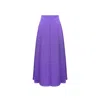 MARALIANA WOMEN'S PINK / PURPLE JANE SATIN ANKLE-LENGTH SKIRT PURPLE