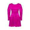 Maraliana Women's Pink / Purple Kamand Bowtie Back Detail Dress Pink In Pink/purple