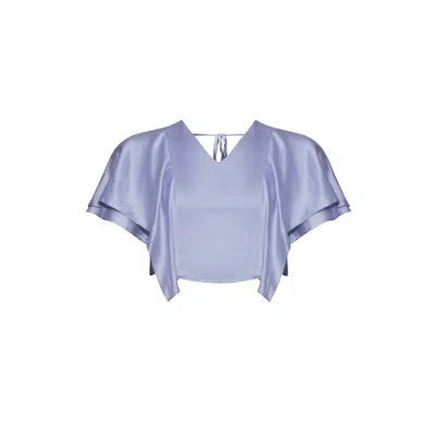 Maraliana Women's Pink / Purple Lily Silk Satin Top Purple In Pink/purple