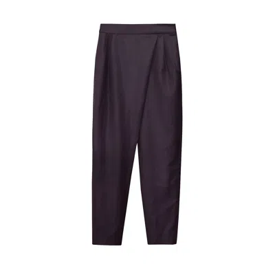 Maraliana Women's Red Nila Envelope Wool Burgundy Pants