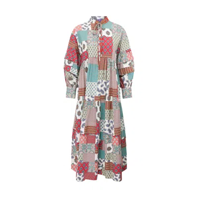 Maraliana Women's Tara Patch Print Cotton Long Dress In Multi