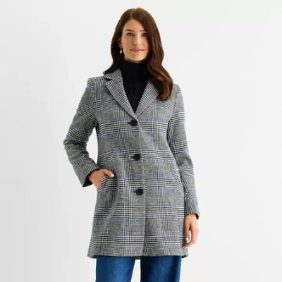 Maralyn & Me Womens Juniors Midweight Puffer Peacoat In Blue