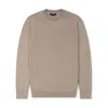Marame Grey Italian Fine Knit Crew - Putty Dove In Animal Print