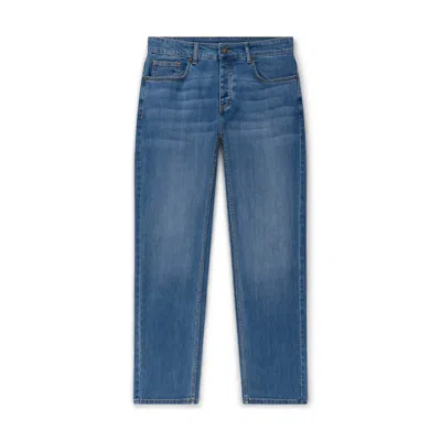 Marame Men's Blue Slim Leg Jeans - Classic Wash Denim