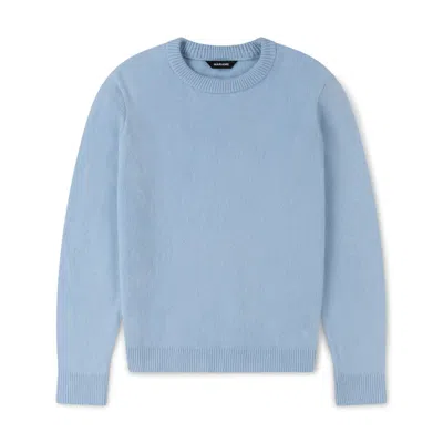 Marame Men's Italian Merino Wool Knit Jumper - Blushing Blue