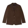 Marame Men's Linen Blend Blazer - Brown Linen In Brown