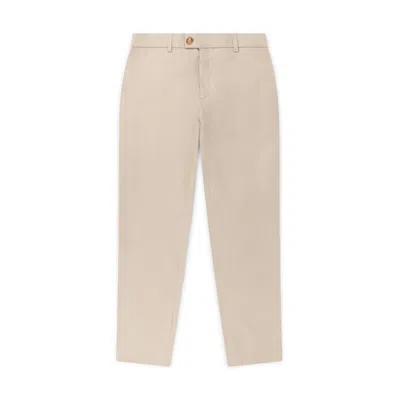 Marame Men's Neutrals Classic Tapered Chinos - Almond Taupe In Pink