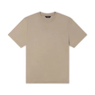 Marame Men's Neutrals Lightweight Lyocell Blend T-shirt - Canyon Clay In Animal Print