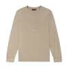 Marame Men's Neutrals Lyocell Blend Long Sleeve Logo T-shirt - Canyon Clay