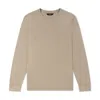 Marame Men's Neutrals Lyocell Blend Long Sleeve Logo T-shirt - Canyon Clay