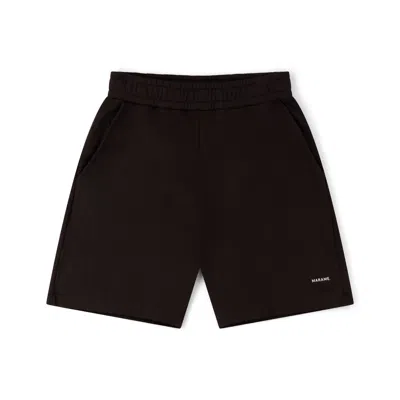 Marame Men's Portuguese Cotton Fleece Lounge Shorts - Smoked Brown