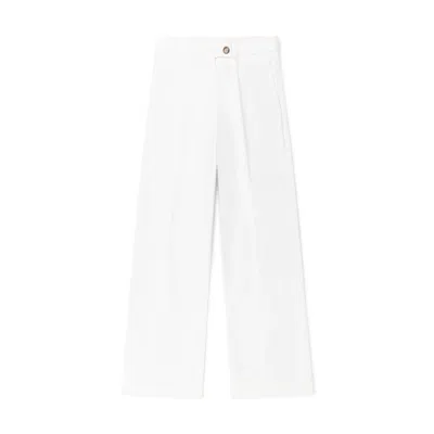 Marame Women's High-waisted Smart Trouser - White