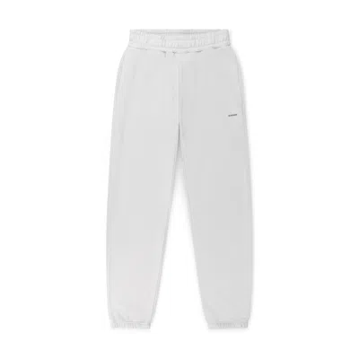 Marame Womens Portuguese Cotton Fleece Joggers - Ash White