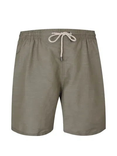 Marane Drawstring Swim Shorts In Brown