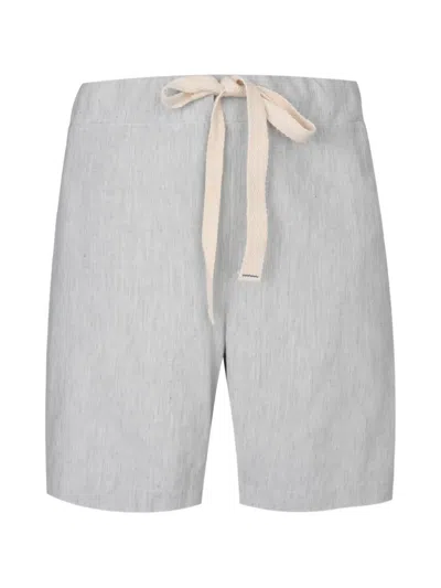 Marane Drawstring-waist Deck Shorts In Gray