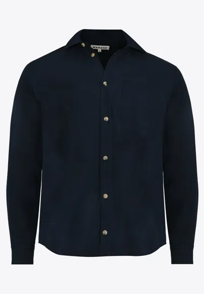 Marane El Marko Long-sleeved Shirt In Navy