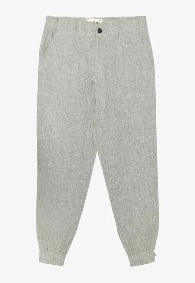 Marane Gaucho Linen Pants In Khaki