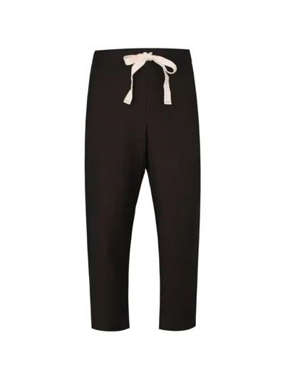 Marane Ignacio Drawstring Track Pants In Brown