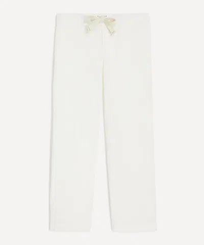Marane Mens Off-white Linen Trousers