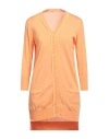 Marani G. Woman Cardigan Orange Size 4 Silk, Polyamide, Virgin Wool In Orange