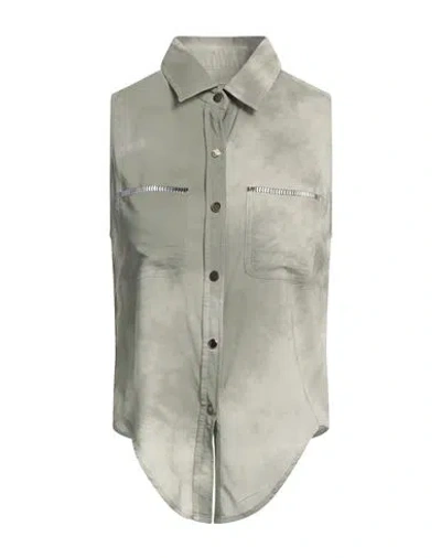 Marani G. Woman Shirt Sage Green Size 8 Viscose, Elastane
