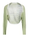 Marani G. Woman Shrug Light Green Size 4 Linen In Green