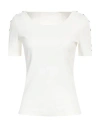 MARANI G. MARANI G. WOMAN T-SHIRT WHITE SIZE 4 COTTON