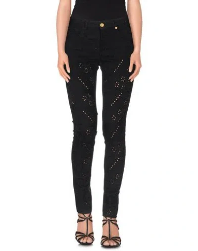 Marani Jeans Woman Jeans Black Size 16 Cotton, Lyocell, Elastane
