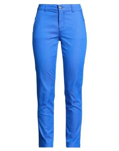 Marani Jeans Woman Pants Blue Size 6 Cotton, Polyester, Elastane