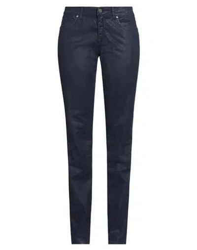 Marani Jeans Woman Pants Dark Purple Size 10 Cotton, Elastane