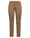 Marani Jeans Woman Pants Khaki Size 6 Cotton, Elastane In Sand
